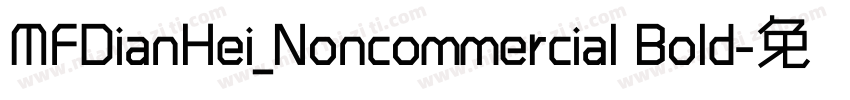 MFDianHei_Noncommercial Bold字体转换